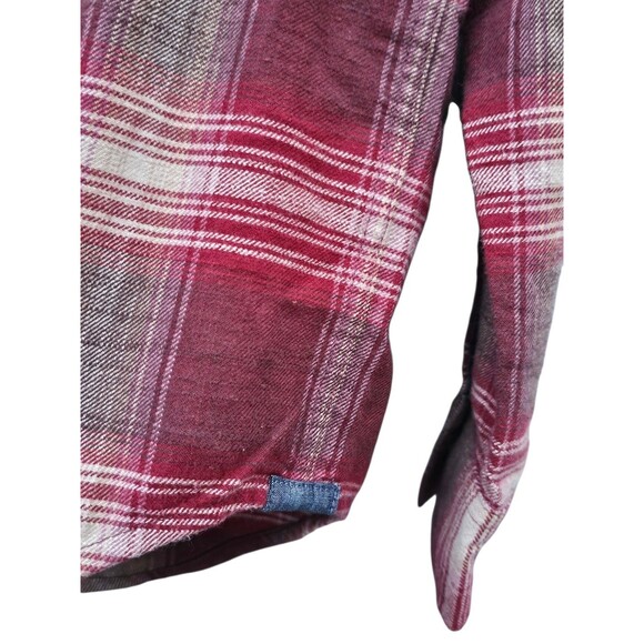 Outerknown Shirt Mens Large Transitional Slub Flannel Plaid Lumberjack Cozycore - Picture 14 of 16